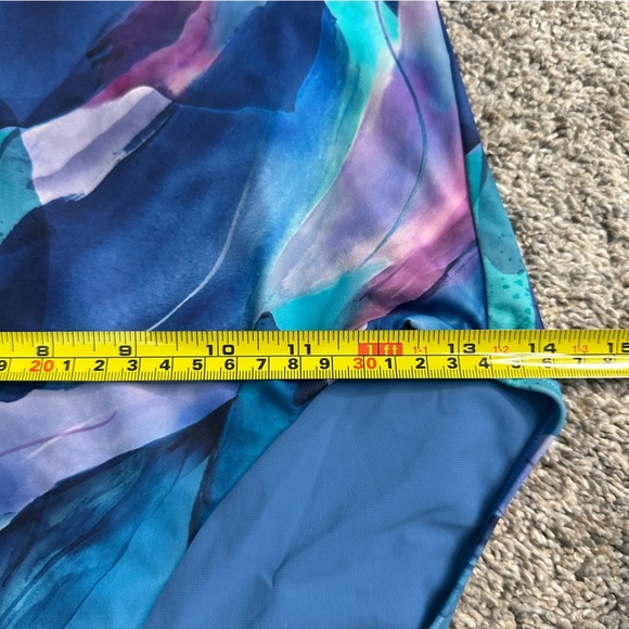 Athleta Malibu Printed One Piece Swimsuit Make A Splash Cool small sporty race - Picture 9 of 10